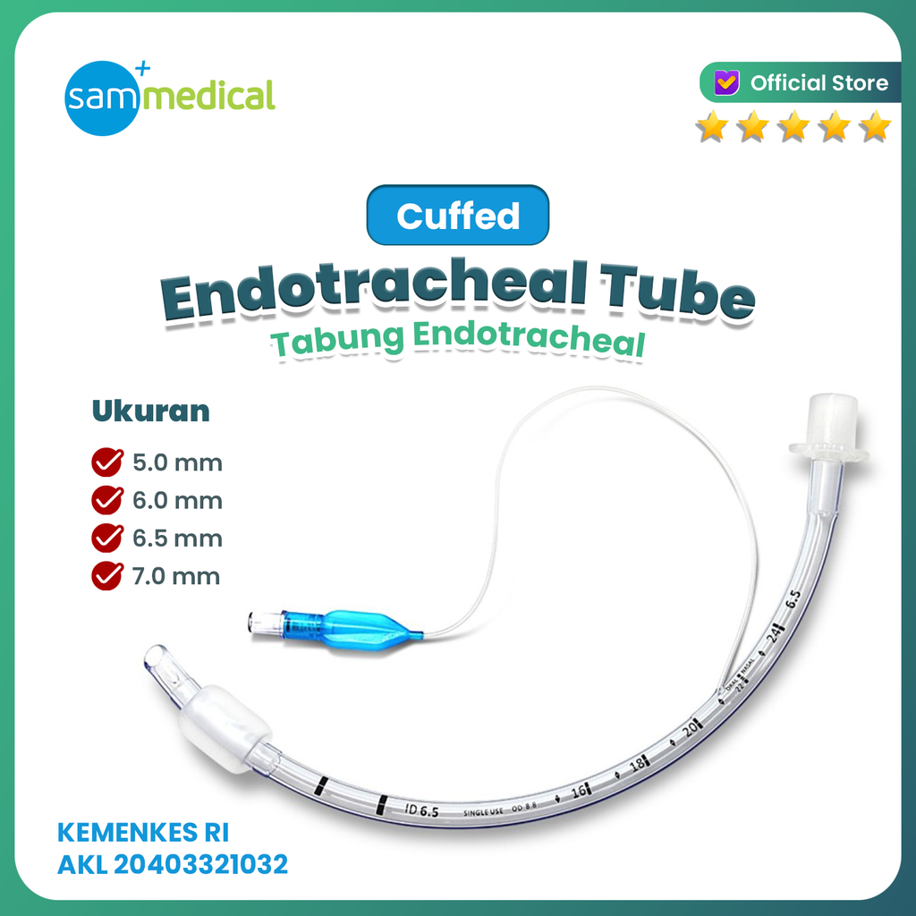 One Health Endotracheal Tube / ETT With Cuff - 5 | sam medical